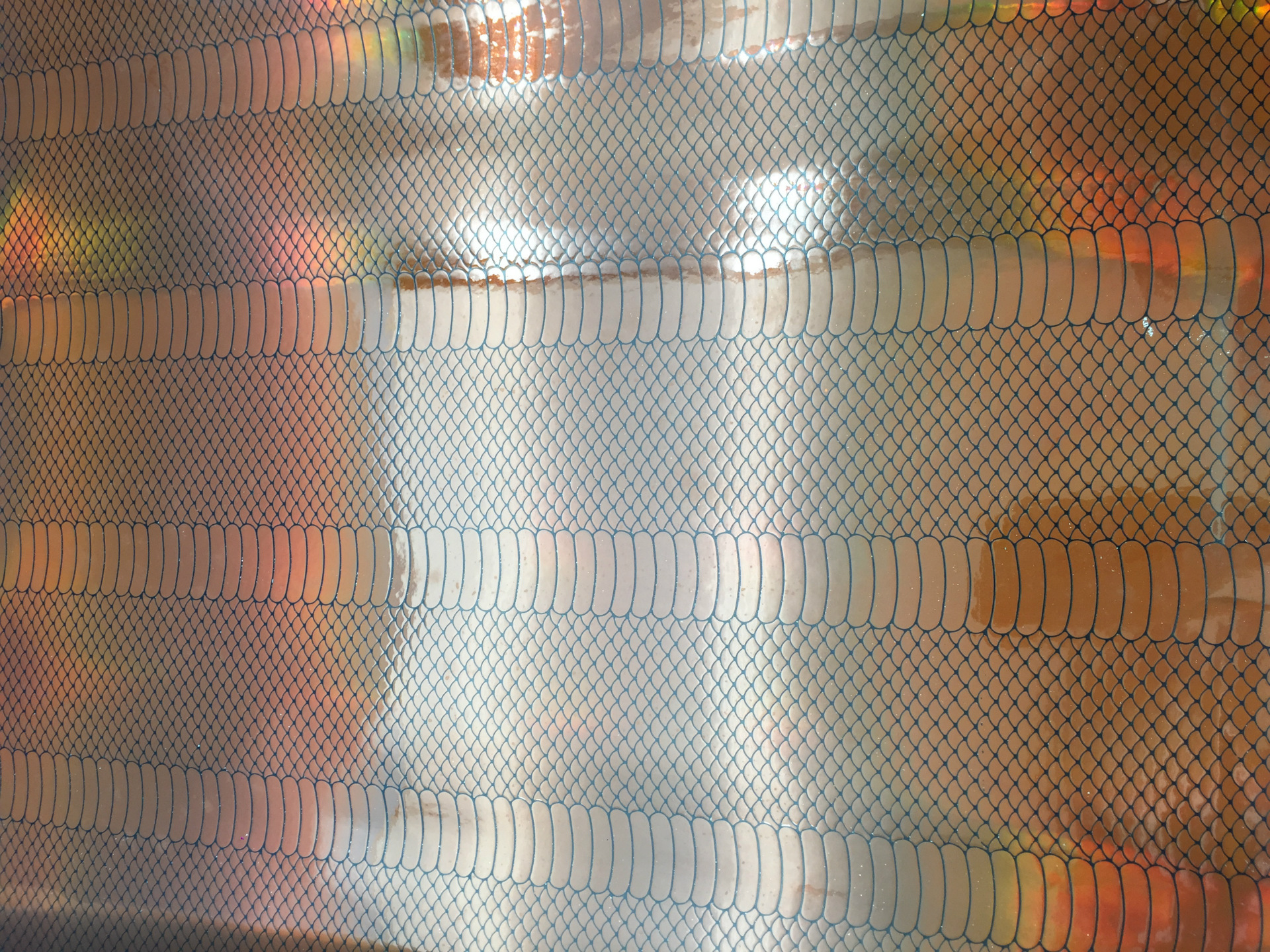 厂家直销镜面皮革pu软包硬包幻彩镭射pu蟒蛇纹皮料蛇纹蛇皮pu面料