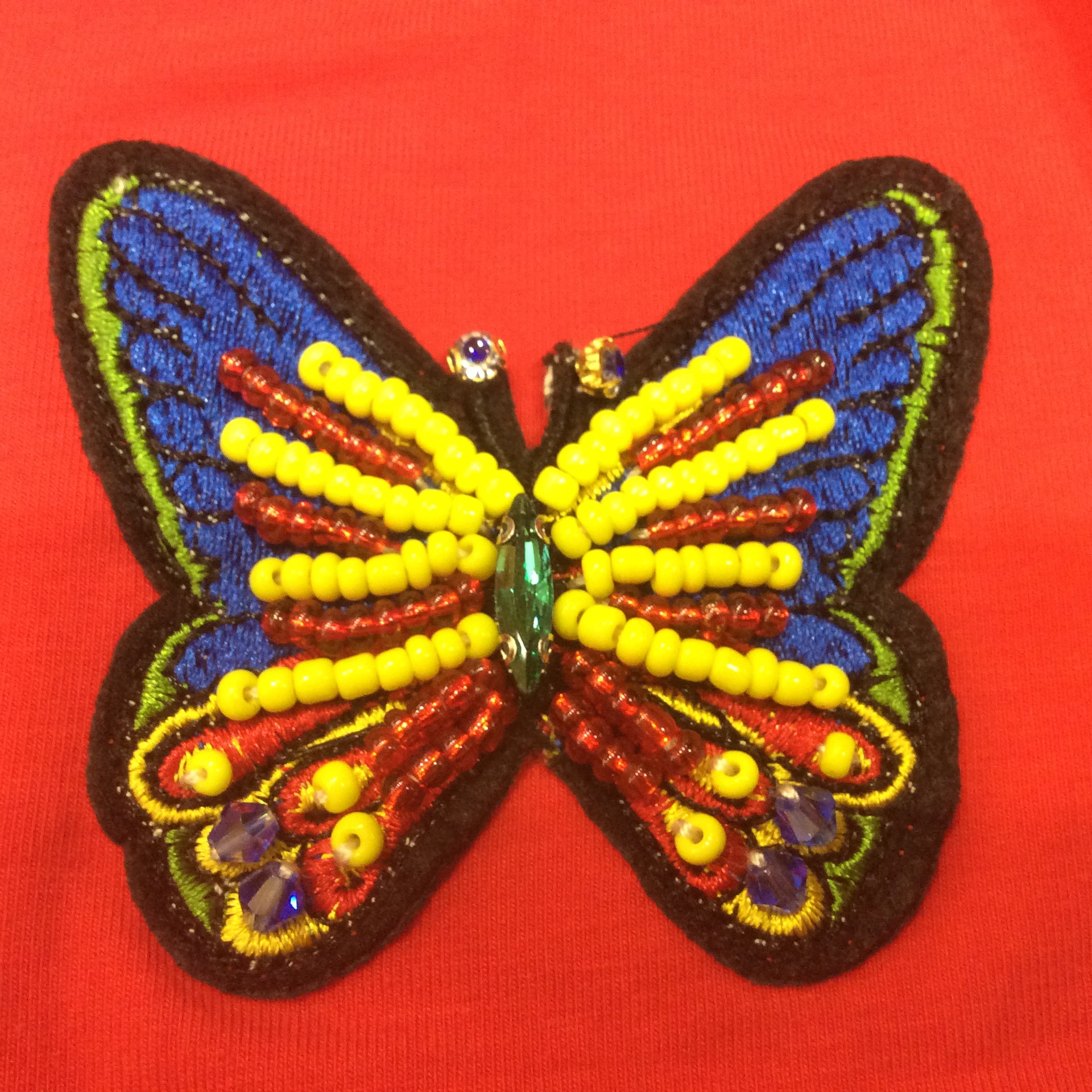 gt883 新款女童钉珠绣公鸡短袖t