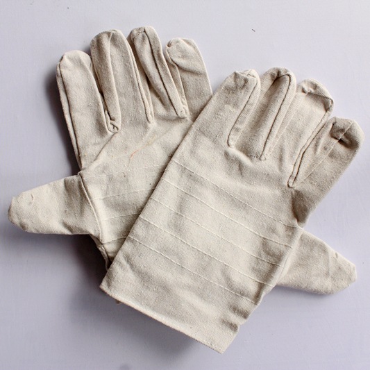 双层帆布手套 劳保防护手套 加大加厚加里布