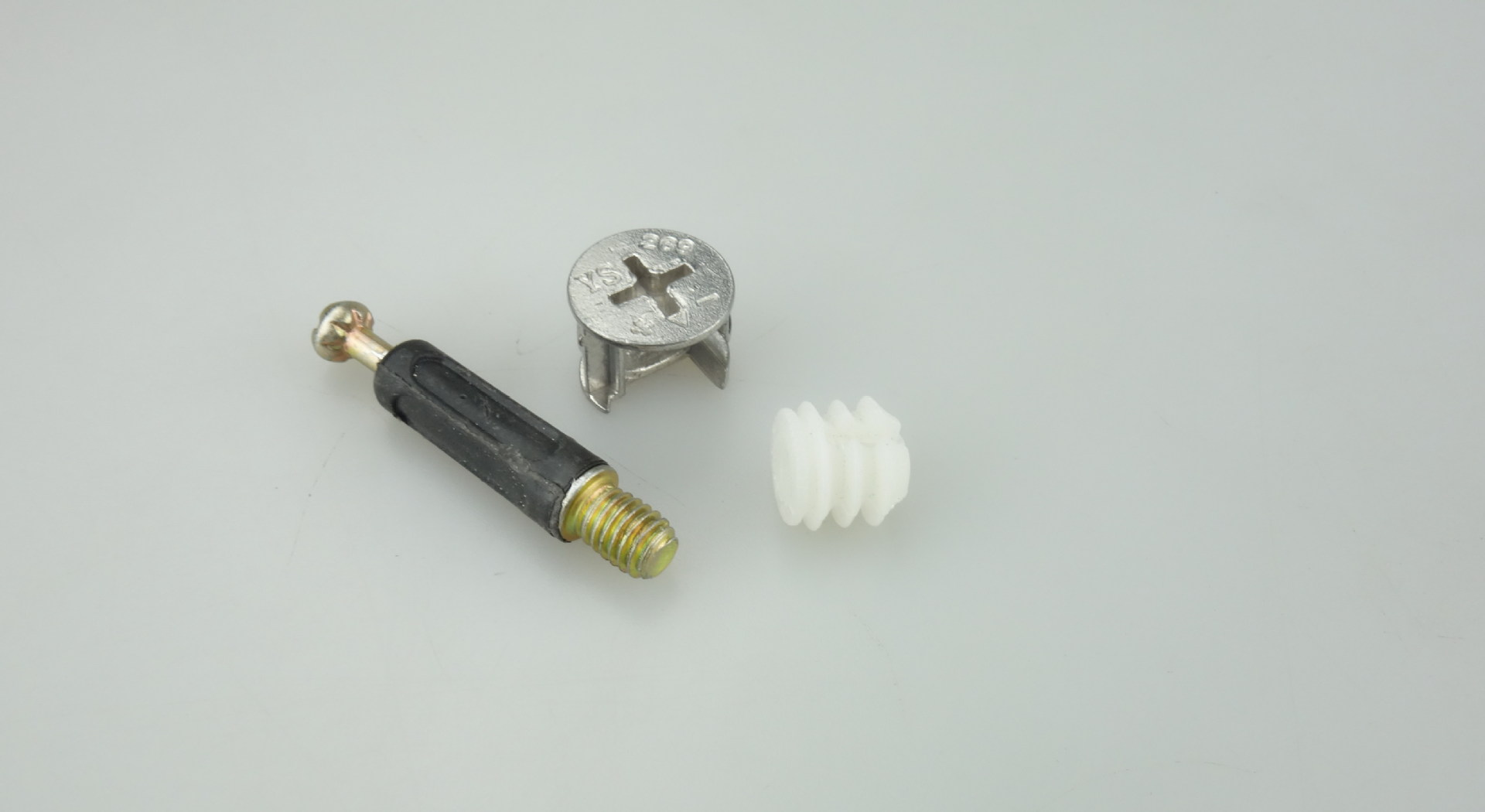 三合一连接件 板式家具五金配件 带介自攻牙 定制家具配件