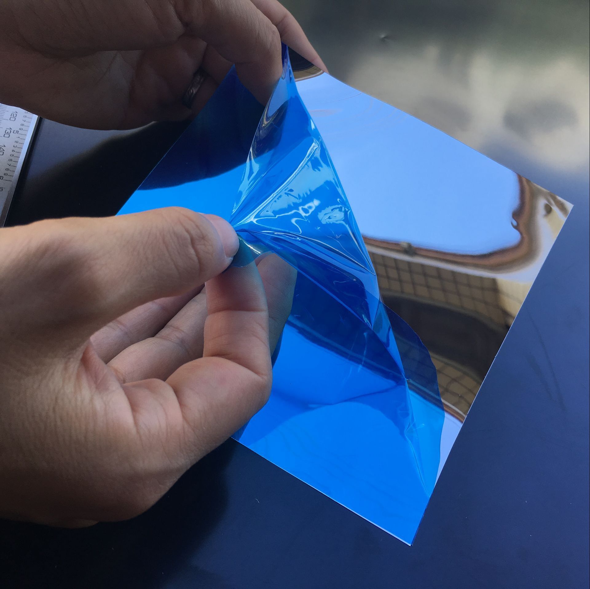 厂家直销反光膜 镀铝膜 亮银镜面 反光片 抗氧化 水族灯 led灯用