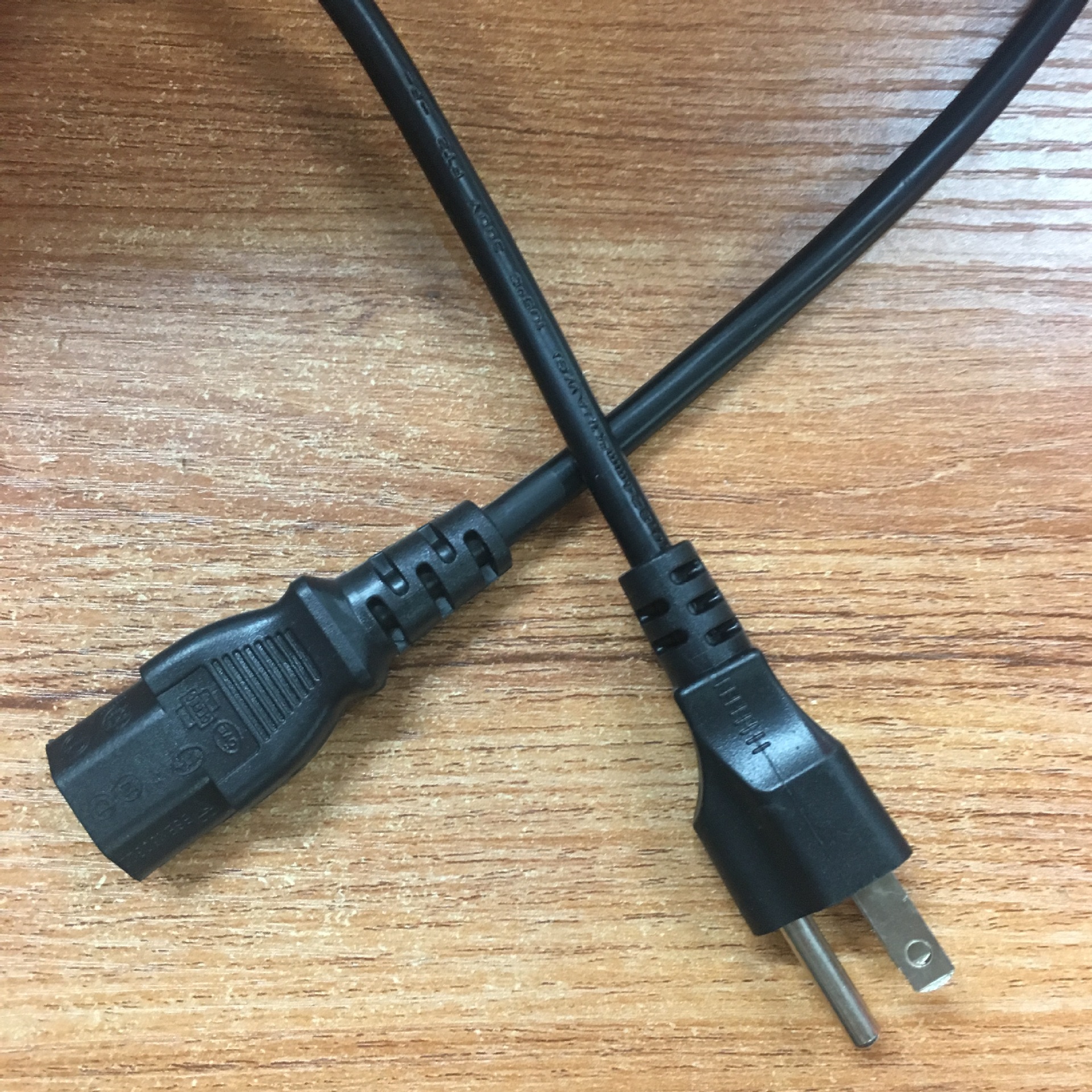 厂家直销 1.5米美标电源线美规三插线美国 品字尾ac电源线 ul铜