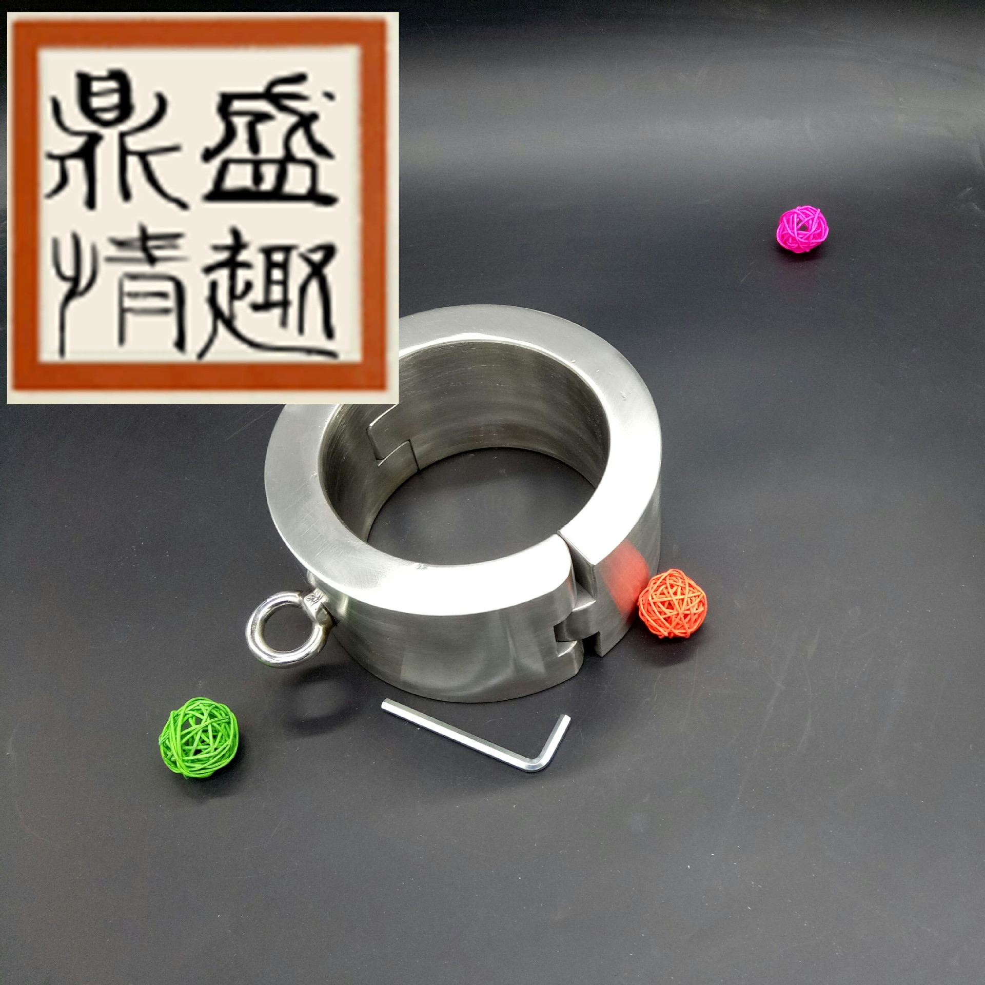 超重不锈钢金属项圈男女捆绑手铐脚镣成人重口味情趣用品一件发货