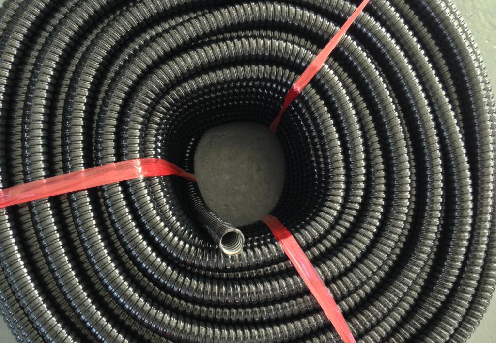 金属软管标准黑色加厚包塑包塑软管金属穿线软管蛇皮管