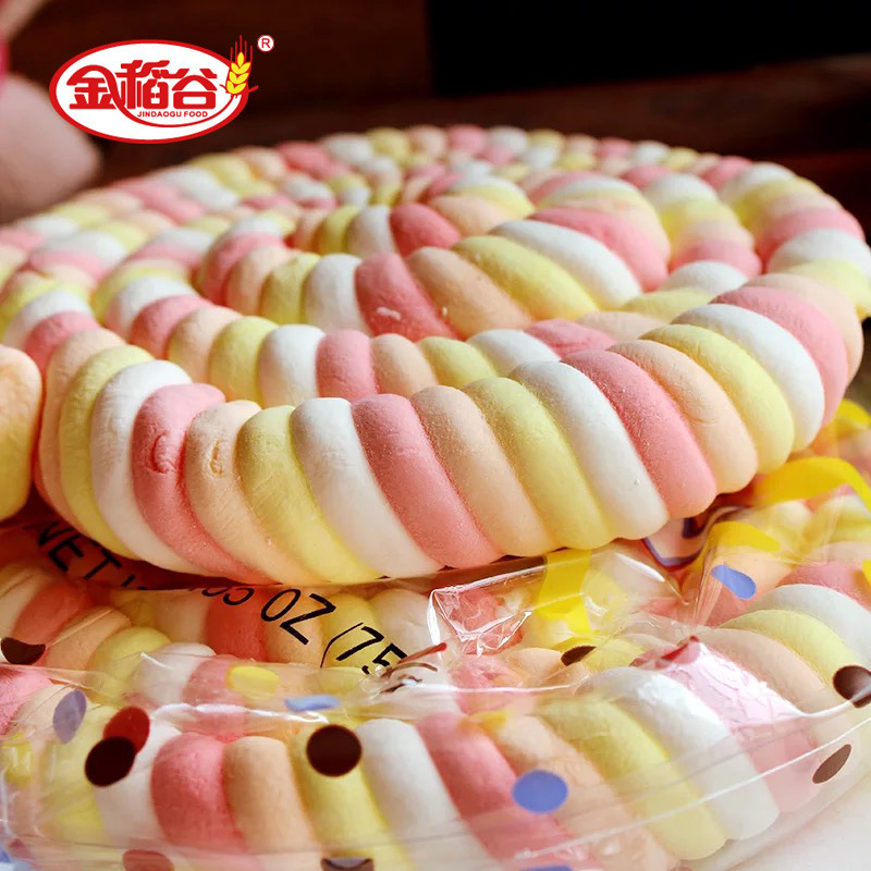 金稻谷75g糖果 超大卷花棉花糖 棒棒糖批发 儿童零食食品 礼物