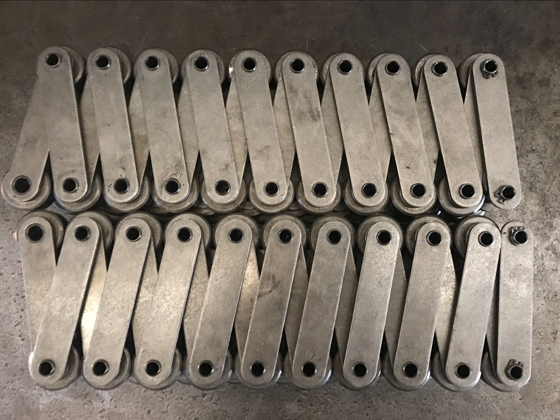 厂家直销 双节距链条 38.1 50.8 63.5 76.2 链板线链条 输送链条