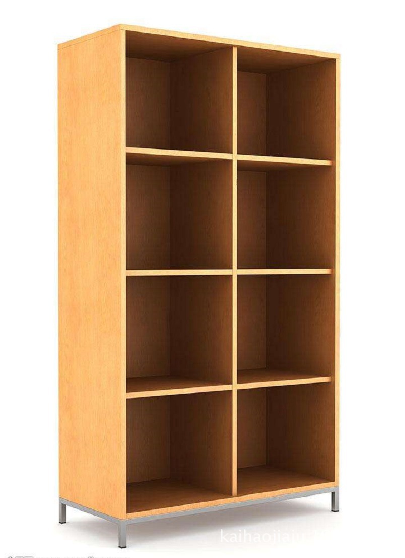 定制 实木多次层板材料化妆品展示展览柜 木朔的假百叶门展览柜