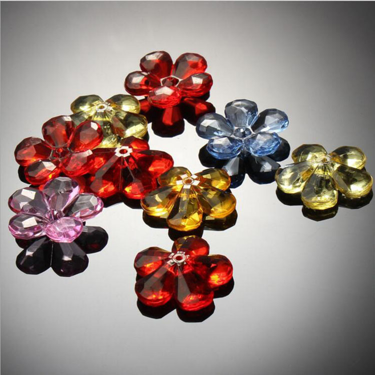 diy手工花瓶串珠亚克力五瓣花材料配件在家做手工活