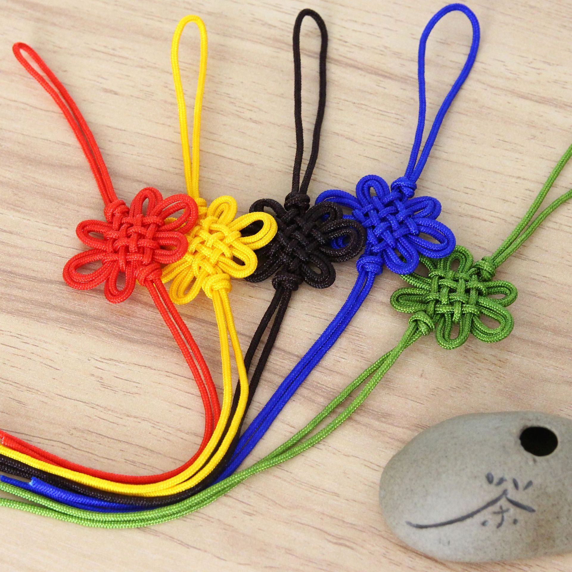 jypj089 高档双线四方结四花结 diy十字绣汽车挂件中国结配件批发