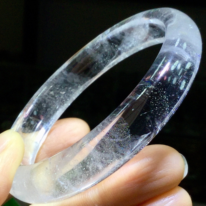 东海水晶 天然白水晶手镯 内径:60mm 经典款