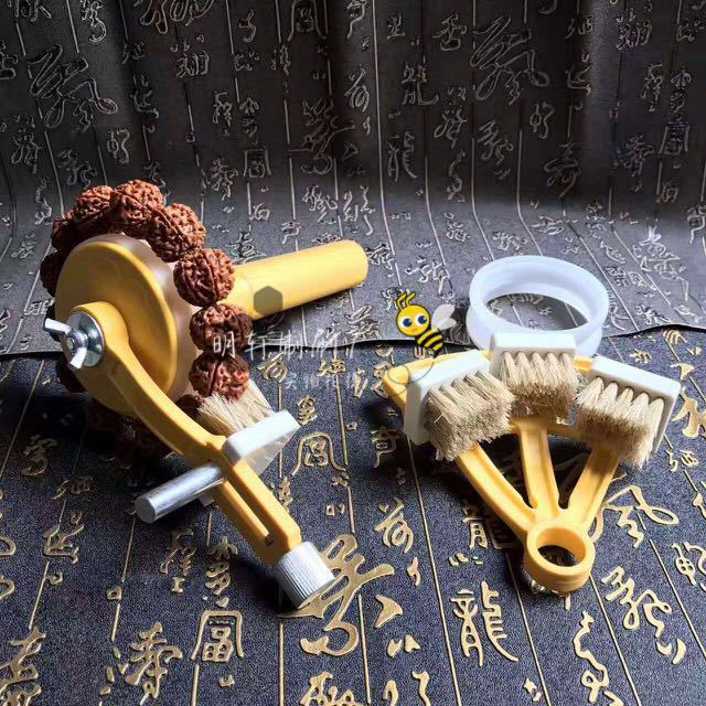 手摇式文玩刷子半自动文玩刷串佛珠机金刚刷串神器手摇串刷盘珠