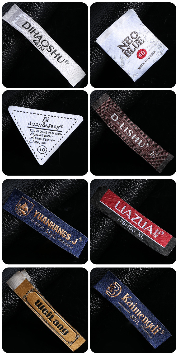 厂家批发电脑织唛印刷衣服布标定制织标唛头服装领标