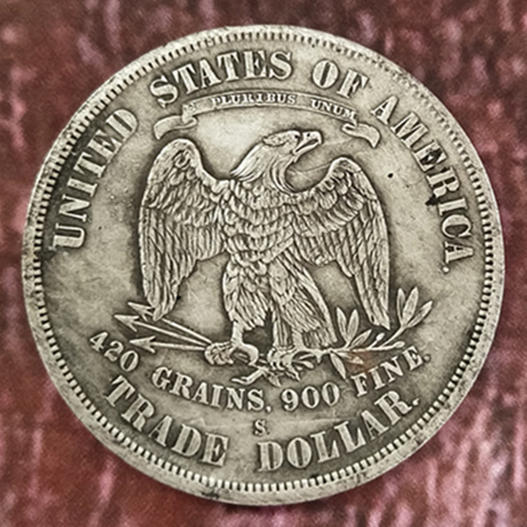 外国银元 美男拿花外币 1875年 收藏批发古钱币铜钱可吹响