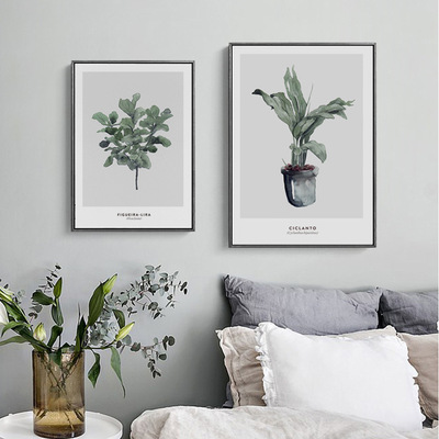 北欧风格装饰画小清新客厅挂画餐厅卧室玄关书房壁画ins家居酒店