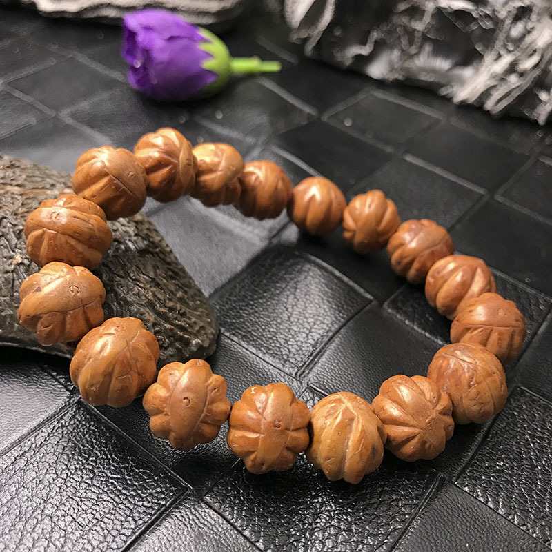 尼泊尔木瓜凤眼瓜珠菩提子红皮圆籽精选凤眼 手串 diy批发