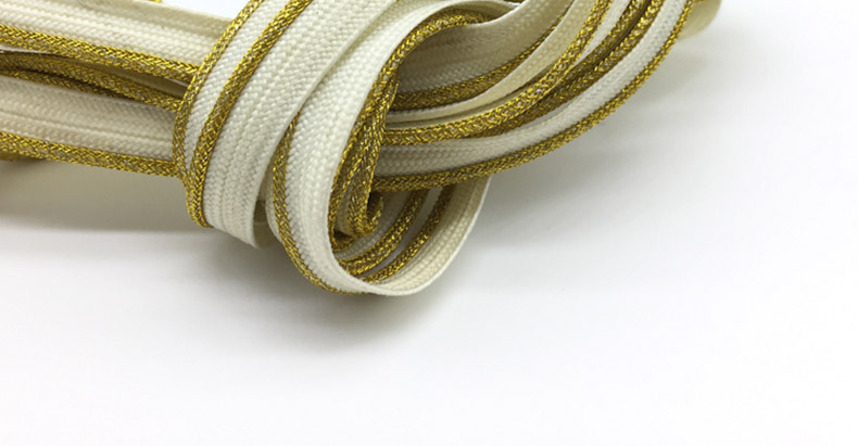 优质全金边子母带 金丝滚边绳带 家纺靠枕被子镶边金银丝织带