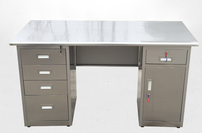 不锈钢电脑桌 办公桌不锈钢写字台会议桌收银台操作台办公柜