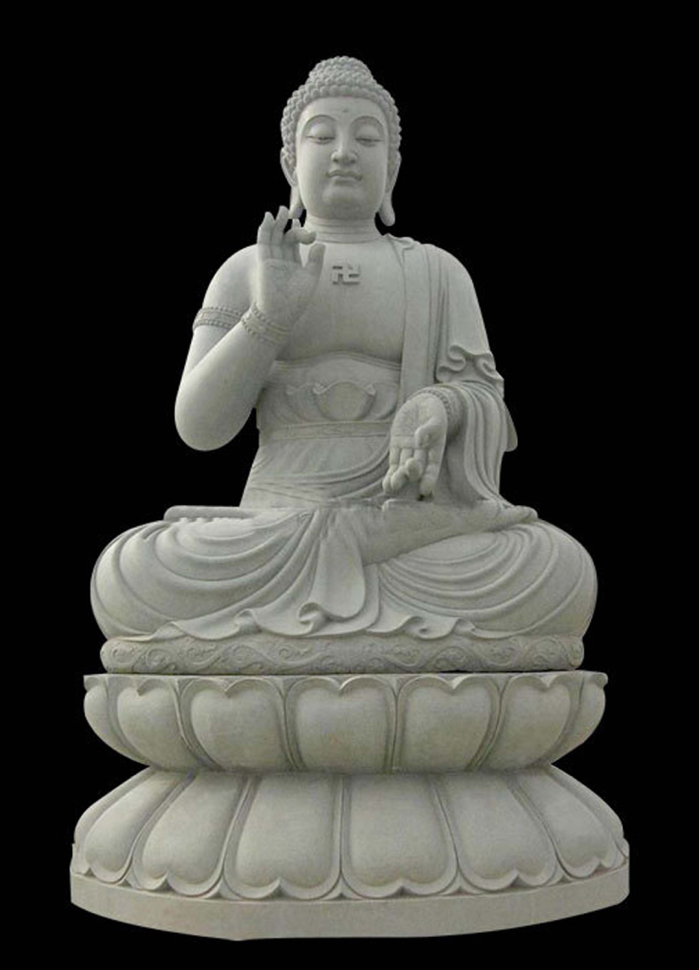 定制寺庙摆件大日如来佛躺像雕塑曲阳石雕释迦牟尼像大理石佛像