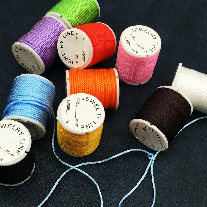 diy手工编织手链项链线绳尼龙线 混色10卷/包手工饰品配件礼品