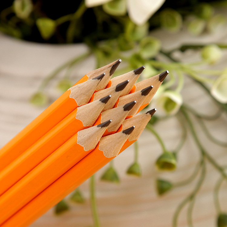 Six Angle Rod HB Pencil 7-Inch Eraser Pencil Bulk Factory Paint Rod HB Pencil Color Number Production