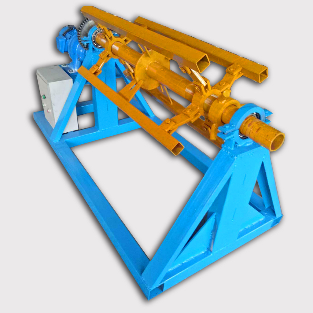 电动放卷机 彩钢卷料开平机自动上料架 1米承重5t钢卷放卷机