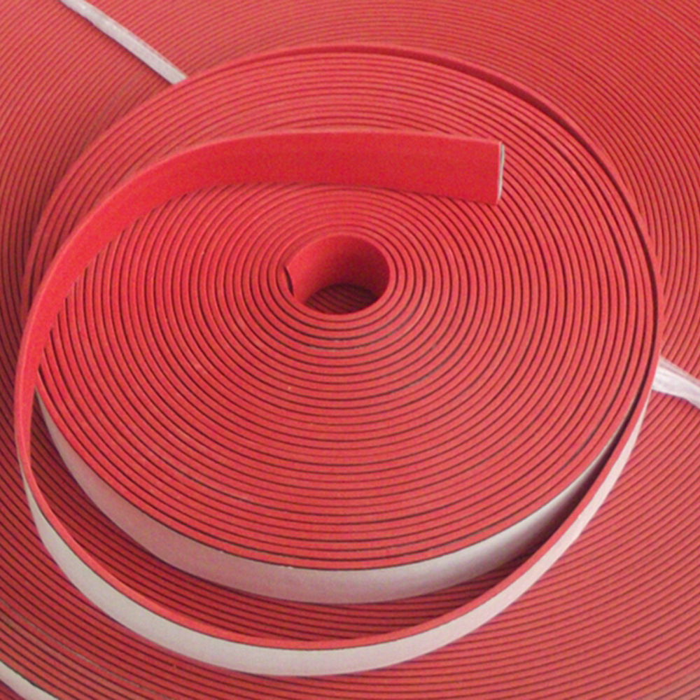 红色i型防火膨胀密封条 木门防盗门 窗阻烟自粘型防撞密封条