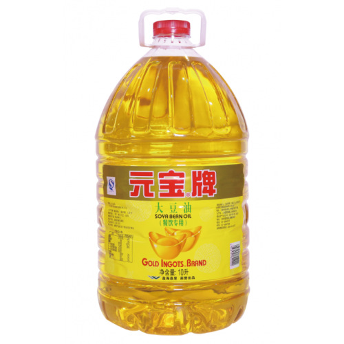 现货元宝牌大豆油10l/桶批发元宝牌大豆油饭店餐饮食堂酒店食用油