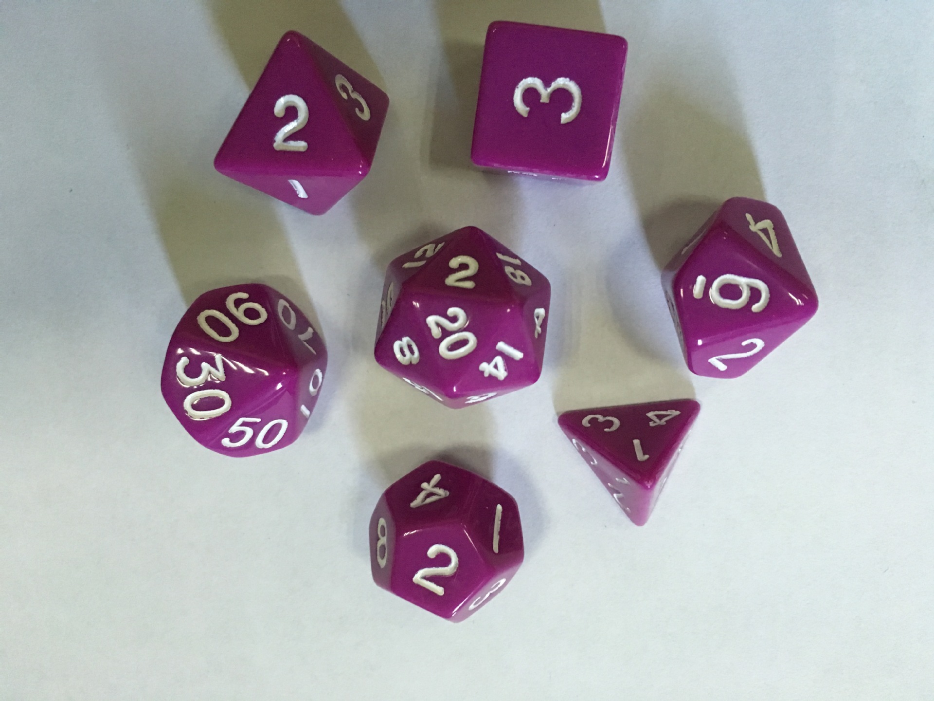 龙与地下城dnd开天辟地魔兽桌游7粒实色色子骰子