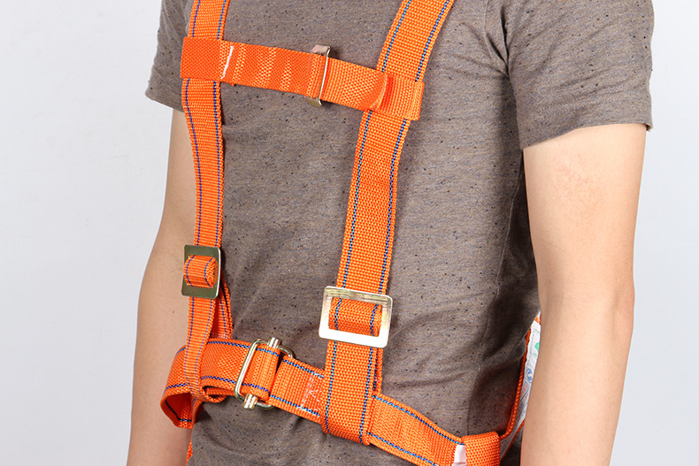 双钩绑腿悬挂双背带式安全带五点式高空作业安全带防坠落批发