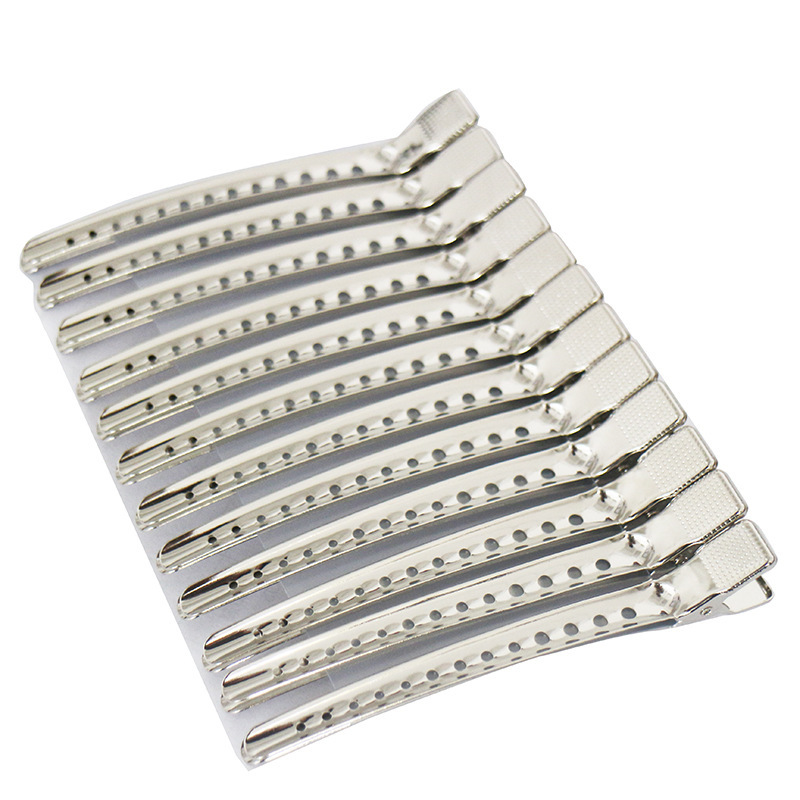 不绣钢夹美发钢夹 定位分区裁剪夹钢夹一字夹鸭嘴夹