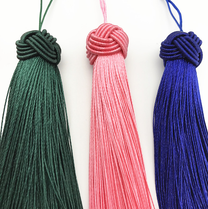 厂家菠萝帽流苏穗子 人造丝流苏吊穗批发 中国结饰品配件车包挂件