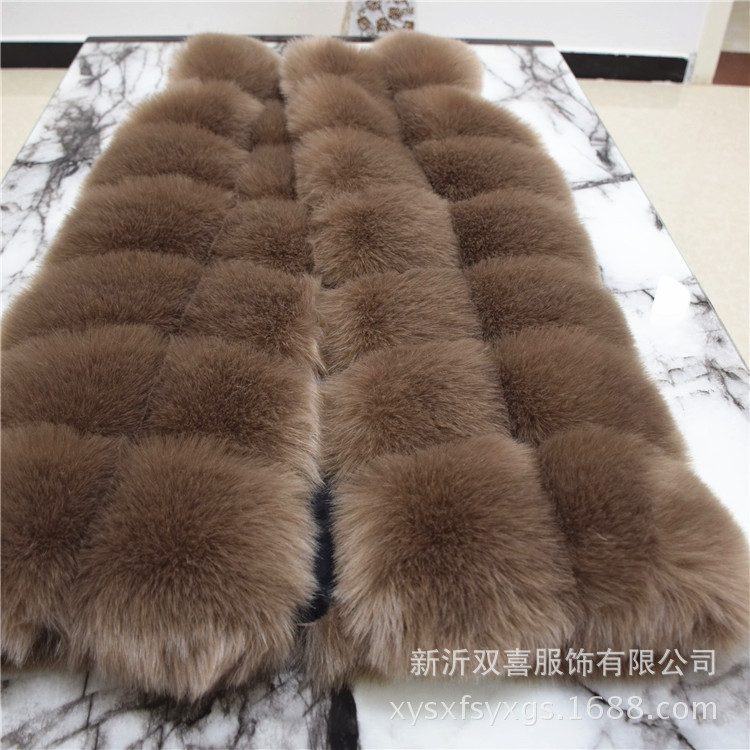 48 Stitching Fur Haining Fur Autumn and Winter New Imitation Fox Fur Fur Vest Women's Casual Furry Coat Women