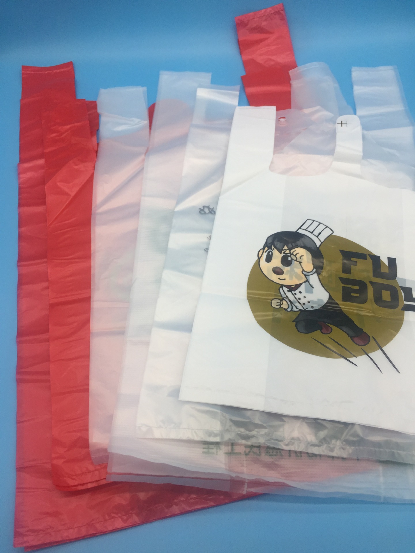 厂家推荐商场购物袋便利店背心袋餐厅打包袋免费设计