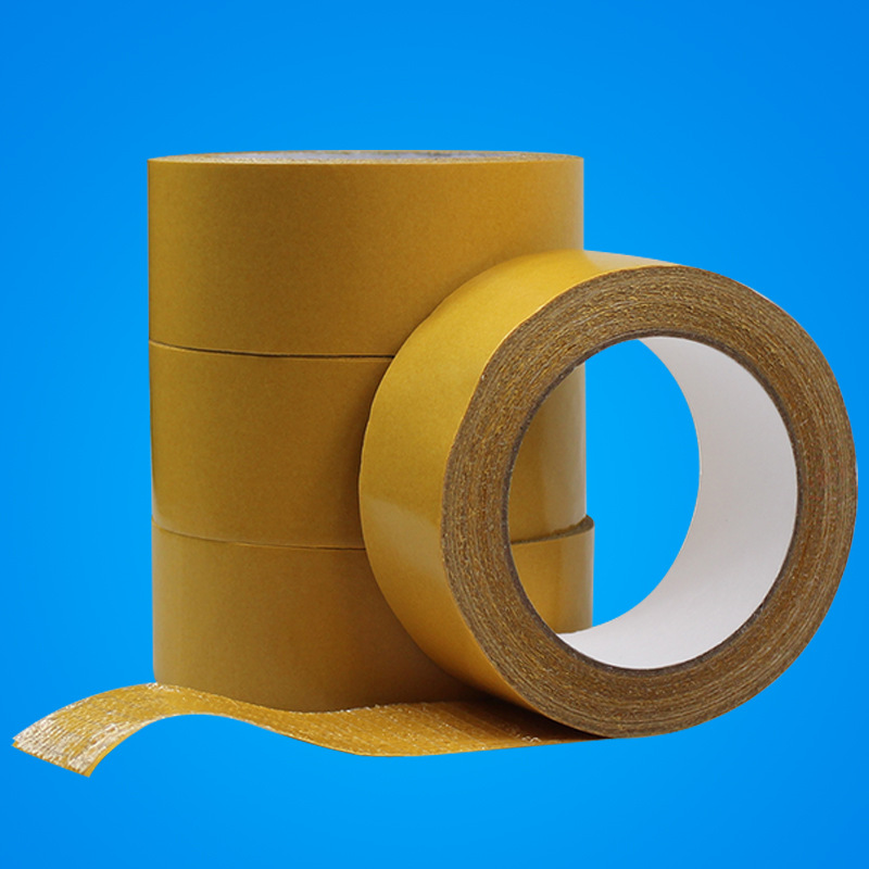 塑料原料 pi >厂家直销可模切冲型玻璃纤维双面胶 网格双面胶带 高粘