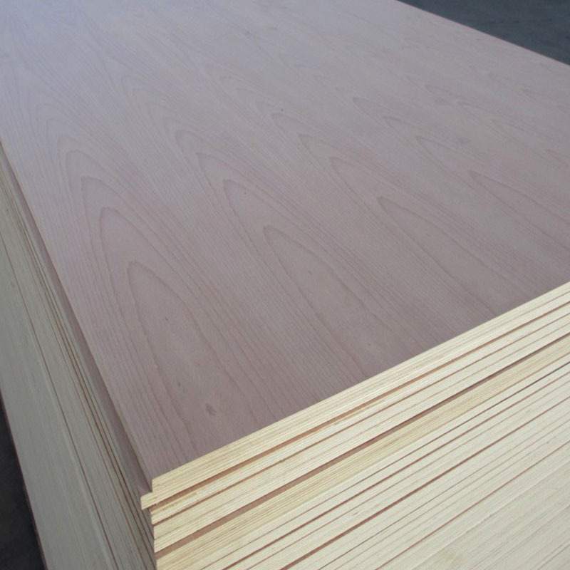 欧洲红榉木皮直纹贴面板3.6mm桉木芯板多层板饰面板橱柜板胶合板