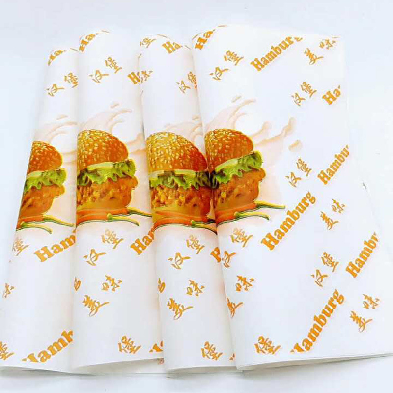 【现货】鸡肉卷纸面包纸包装纸汉堡包装纸 防油纸袋 食品包装纸袋