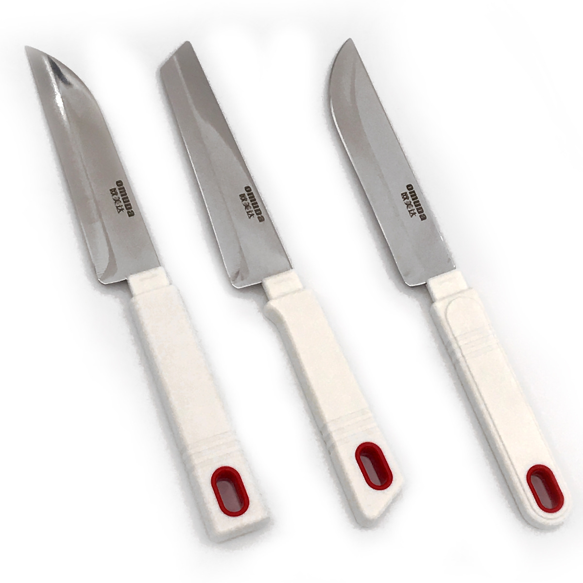 欧美达3115/3116/3117水果刀 直柄带套不锈钢厨房削皮刀 独立包装