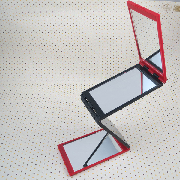 支撑力出口日本四面折叠镜子 多角度四折镜 染发烫发多面镜子