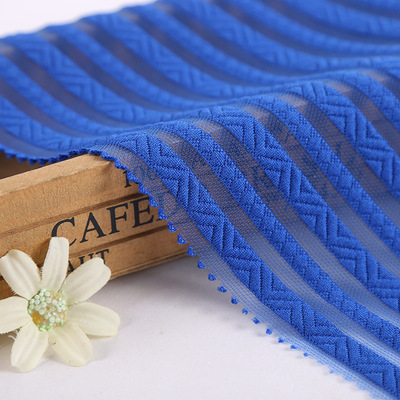 锻条针织粗针罗纹提花布 连衣裙休闲服时装面料大提花女装用布