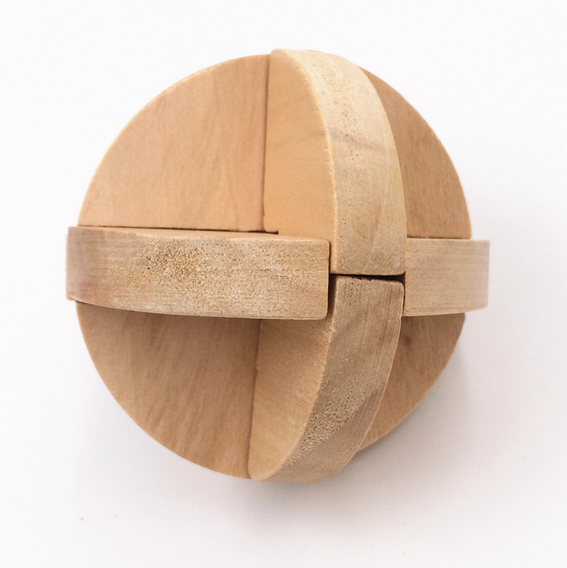 孔明锁鲁班锁 成人儿童益智力解锁解压 木制玩具 鲁班球