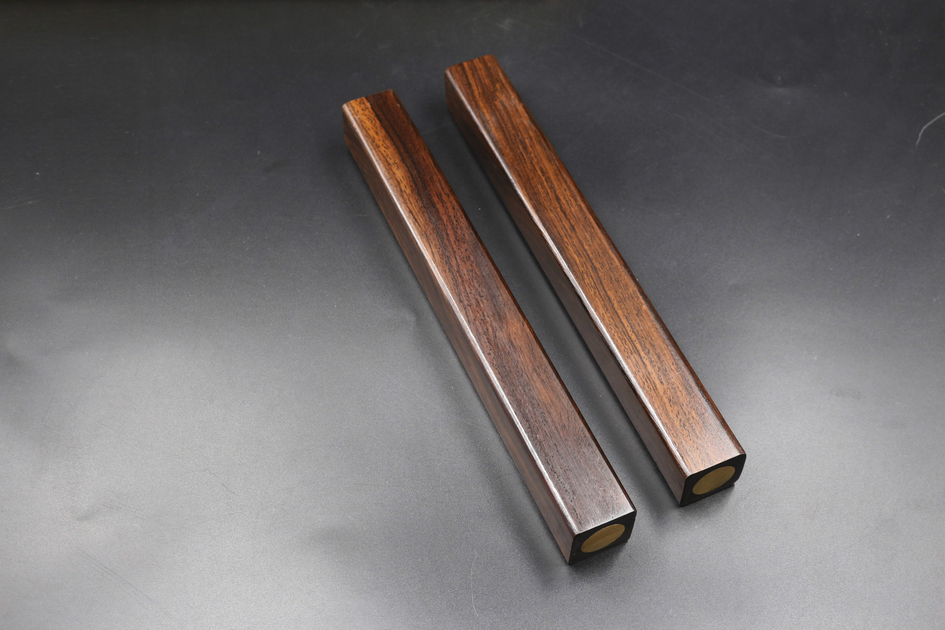 新品创意镇尺26厘米黑梓木礼品套装镇纸加重光面镇尺文房四宝用品