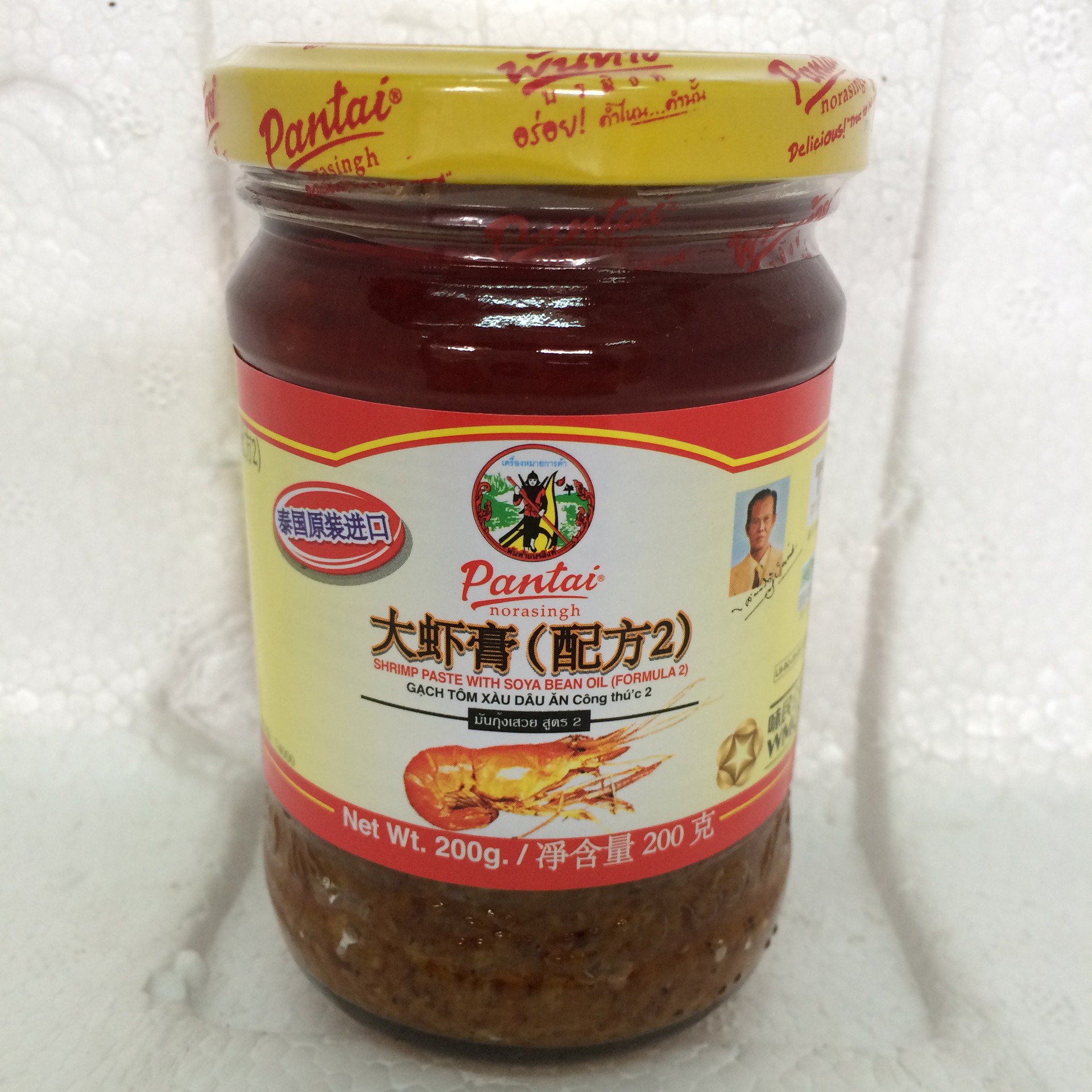泰国潘泰大虾膏(配方2)虾头油潘泰大虾膏200克*24/箱pantai虾酱