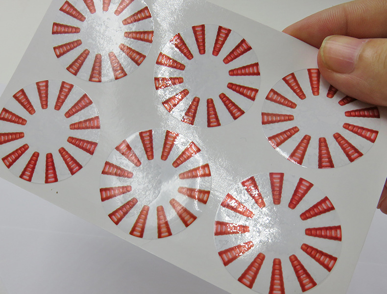 圆形透明静电贴无胶玻璃贴彩色汽车保养提示静电膜贴纸印刷定做