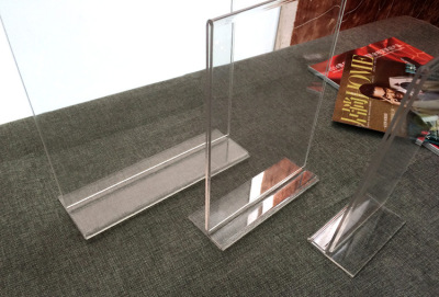 厂家直销 t字型亚克力标牌 有机玻璃展示架海报牌