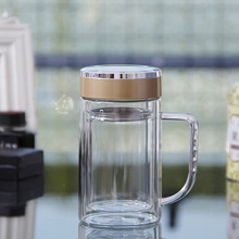 玻璃杯厂家专业生产双层玻璃杯精品玻璃水杯礼品免费设计