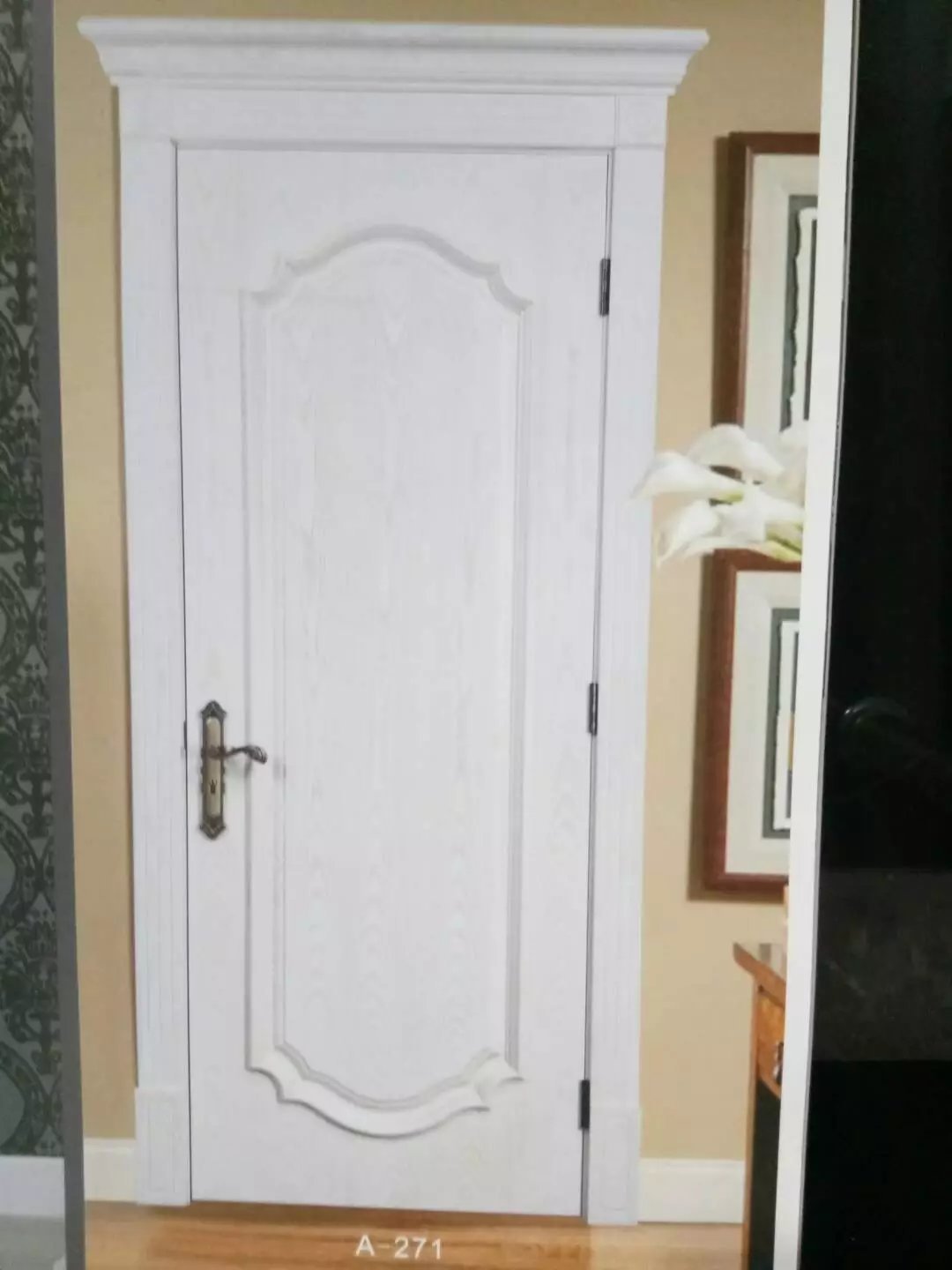 自销实木复合扣线门 单面冒头家庭装