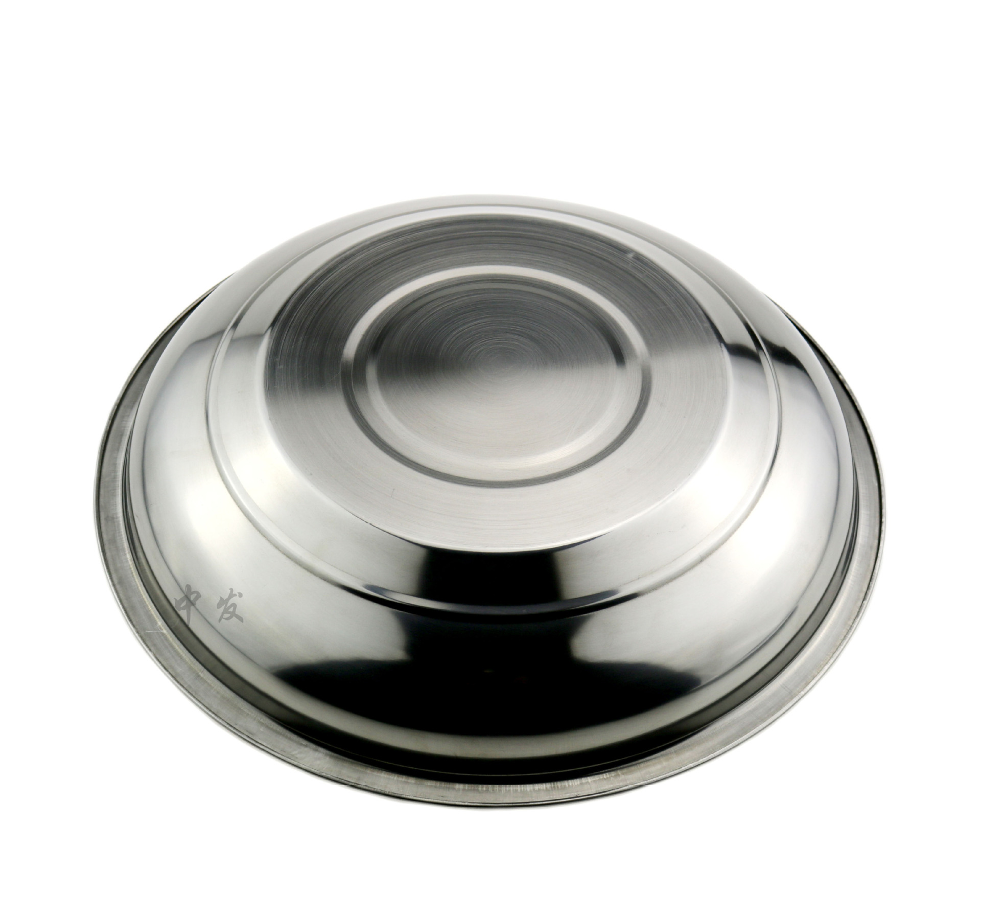 加厚不锈钢饺子盘 圆形水饺盘 多用水果圆盘 加厚浅盘托盘 沥水盘