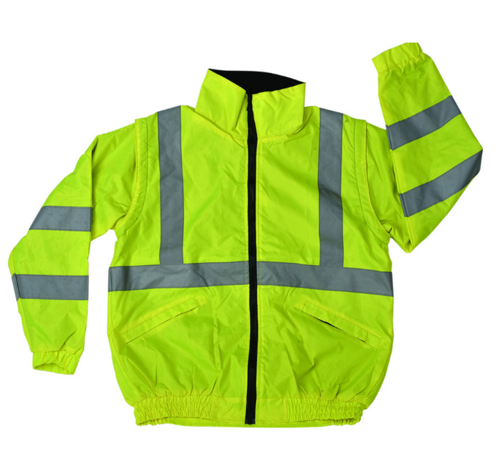 钲兴厂家秋季男士长袖反光安全警示服订做交通工地施工荧光警示服