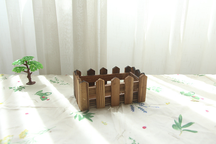 实木栅栏 插花装饰diy 咖啡厅酒吧装饰 碳化复古系列 多尺寸批发