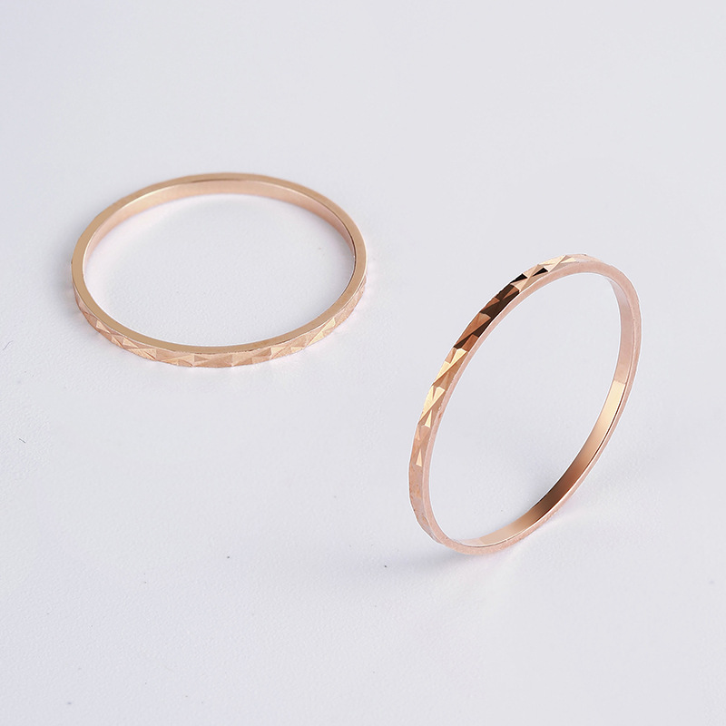 s925纯银戒指 简约关节线戒女戒韩版细尾戒满天星戒指女 地摊银饰